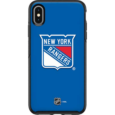 NHL New York Rangers Solid Background Otterbox Symmetry iPhone Skin