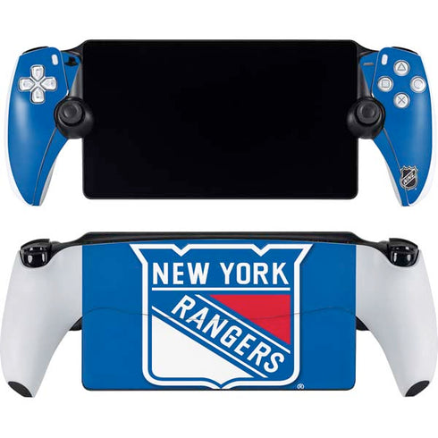 NHL New York Rangers Solid Background PlayStation Portal Remote Player Skin