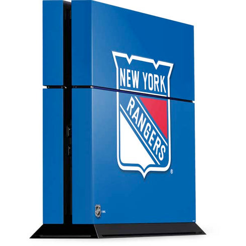 NHL New York Rangers Solid Background PS4 Console Skin