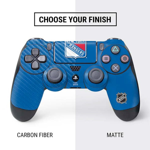NHL New York Rangers Solid Background PS4 Controller Skin