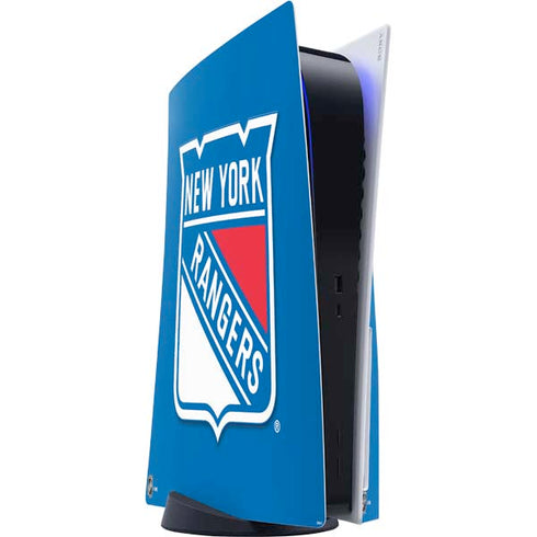 NHL New York Rangers Solid Background PS5 Console Skin