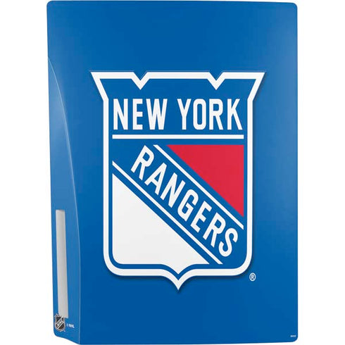 NHL New York Rangers Solid Background PS5 Console Skin