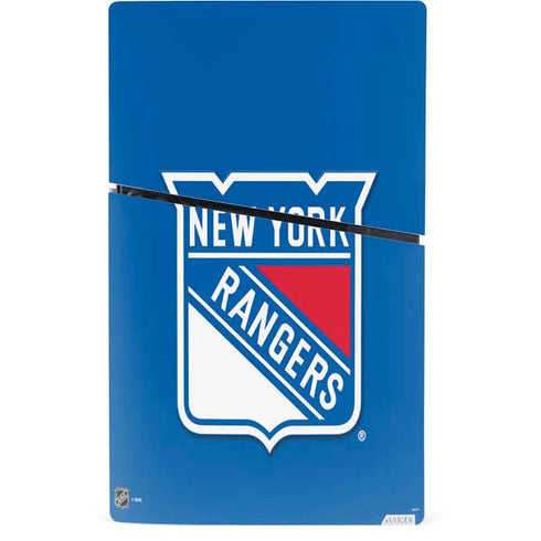 NHL New York Rangers Solid Background PS5 Slim Digital Edition Bundle Skin
