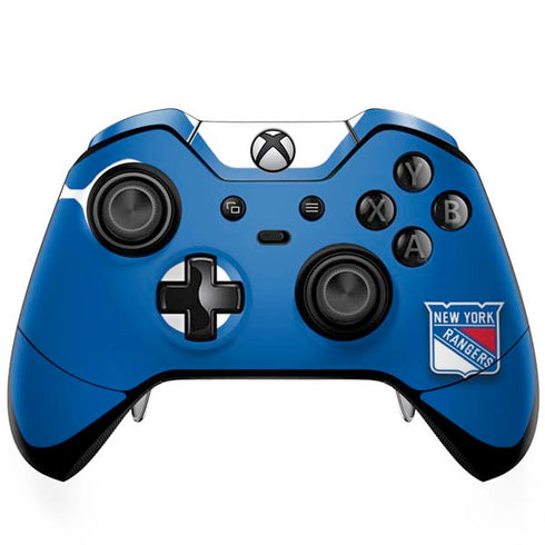 NHL New York Rangers Solid Background Xbox One Elite Controller Skin