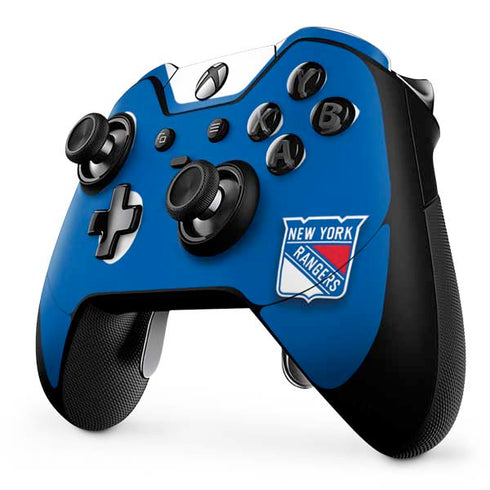 NHL New York Rangers Solid Background Xbox One Elite Controller Skin