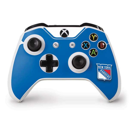 NHL New York Rangers Solid Background Xbox One S Controller Skin