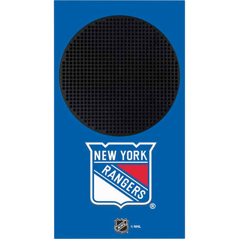 NHL New York Rangers Solid Background Xbox Series S Console Skin