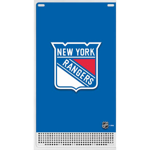 NHL New York Rangers Solid Background Xbox Series S Console Skin