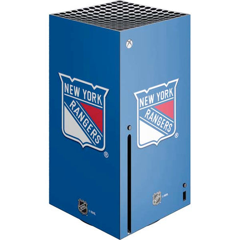 NHL New York Rangers Solid Background Xbox Series X Console Skin