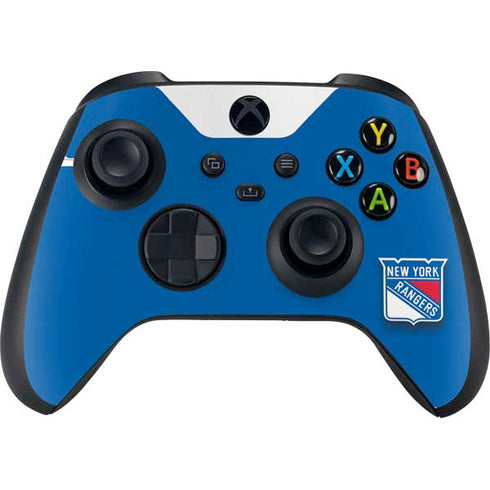 NHL New York Rangers Solid Background Xbox Series X Controller Skin