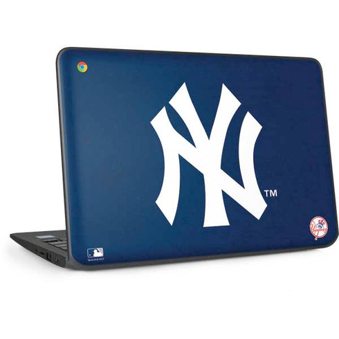 MLB New York Yankees - Solid Distressed HP Chromebook Skin