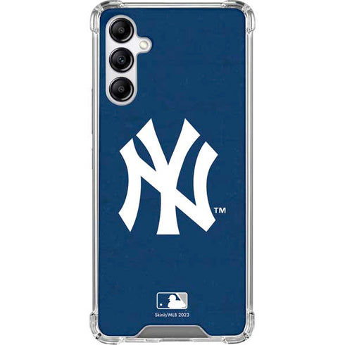 MLB New York Yankees - Solid Distressed Galaxy A15 5G Clear Case