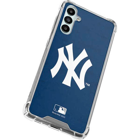MLB New York Yankees - Solid Distressed Galaxy A15 5G Clear Case