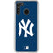 MLB New York Yankees - Solid Distressed Galaxy A21 Clear Case