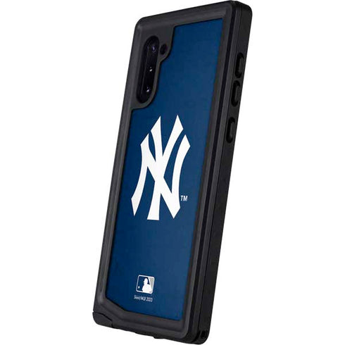 MLB New York Yankees - Solid Distressed Galaxy Note 10 Waterproof Case