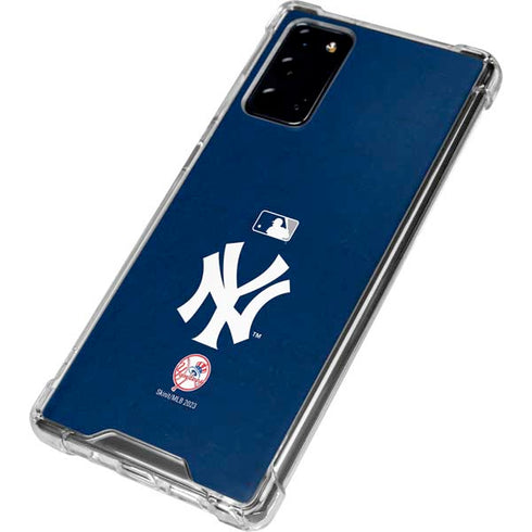MLB New York Yankees - Solid Distressed Galaxy Note20 5G Clear Case
