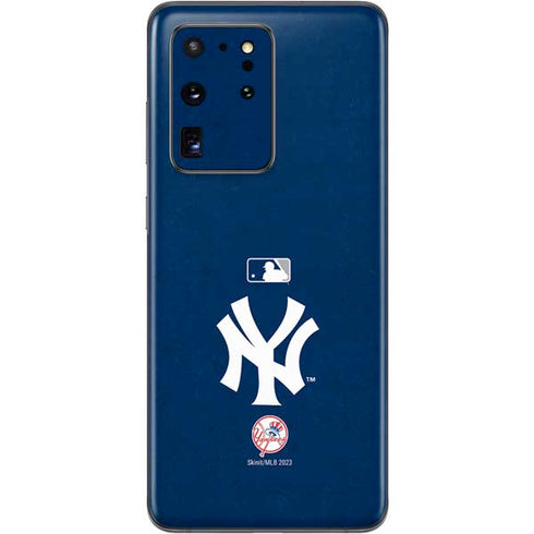 MLB New York Yankees - Solid Distressed Galaxy S20 Ultra 5G Skin