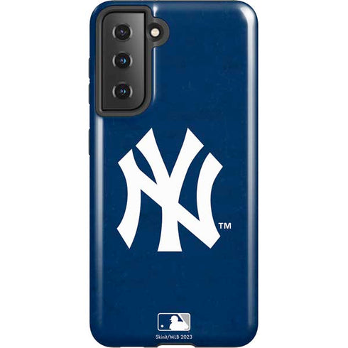 MLB New York Yankees - Solid Distressed Galaxy S21 5G Pro Case
