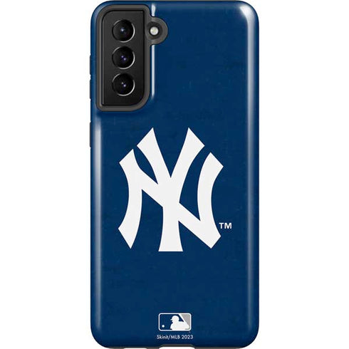 MLB New York Yankees - Solid Distressed Galaxy S21 Plus 5G Pro Case