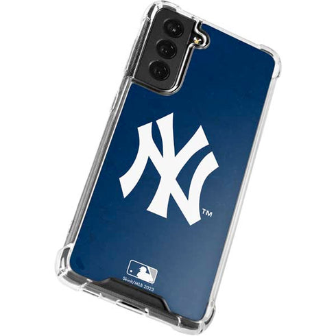 MLB New York Yankees - Solid Distressed Galaxy S22 Clear Case