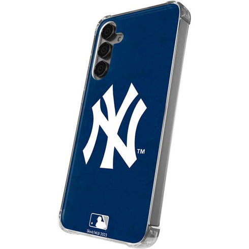 MLB New York Yankees - Solid Distressed Galaxy S24 Plus Clear Case