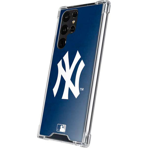 MLB New York Yankees - Solid Distressed Galaxy S24 Ultra Clear Case