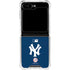 MLB New York Yankees - Solid Distressed Galaxy Z Flip5 5G Clear Case