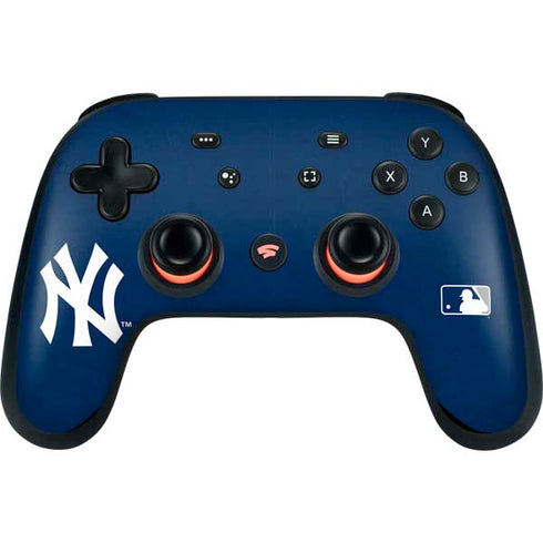 MLB New York Yankees - Solid Distressed Google Stadia Controller Skin