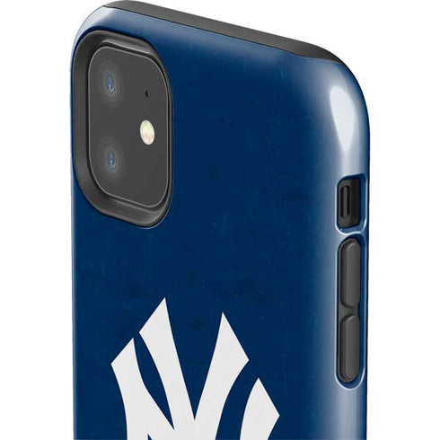 MLB New York Yankees - Solid Distressed iPhone 11 Impact Case