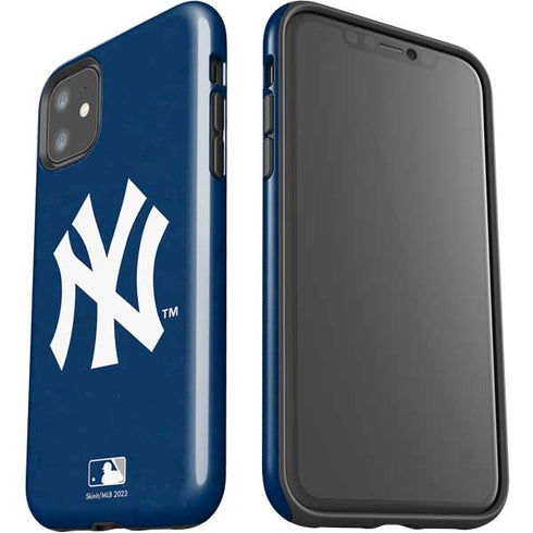 MLB New York Yankees - Solid Distressed iPhone 11 Impact Case