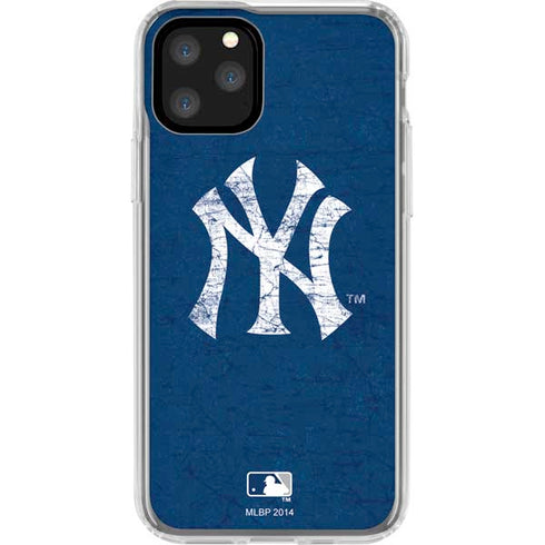 MLB New York Yankees - Solid Distressed iPhone 11 Pro Clear Case