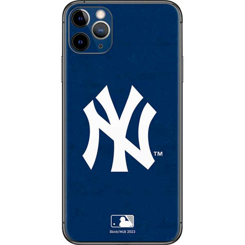 MLB New York Yankees - Solid Distressed iPhone 11 Pro Max Skin
