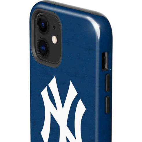MLB New York Yankees - Solid Distressed iPhone 12 Impact Case
