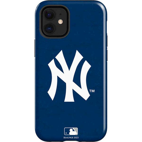 MLB New York Yankees - Solid Distressed iPhone 12 Mini Impact Case