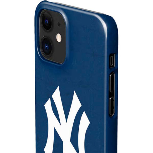 MLB New York Yankees - Solid Distressed iPhone 12 Mini Lite Case