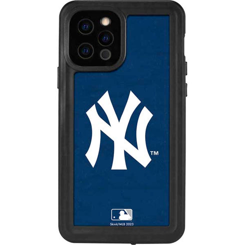 MLB New York Yankees - Solid Distressed iPhone 12 Pro Waterproof Case