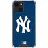 MLB New York Yankees - Solid Distressed iPhone 13 Mini Clear Case