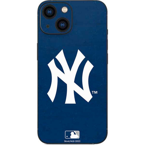 MLB New York Yankees - Solid Distressed iPhone 13 Mini Skin