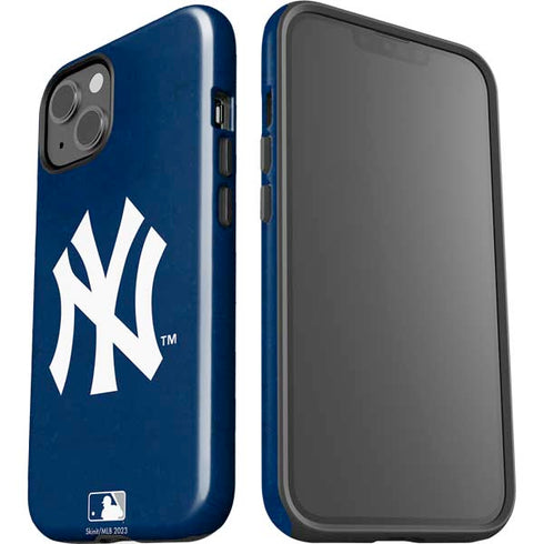 MLB New York Yankees - Solid Distressed iPhone 15 Impact Case