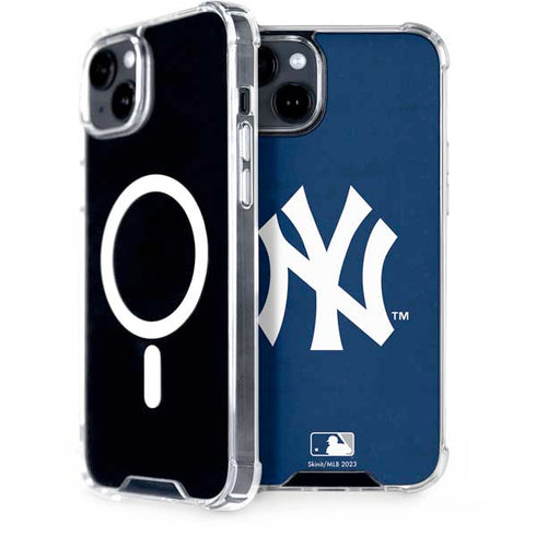 MLB New York Yankees - Solid Distressed iPhone 14 MagSafe Case