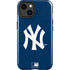MLB New York Yankees - Solid Distressed iPhone 15 Plus Impact Case