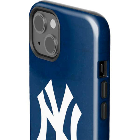 MLB New York Yankees - Solid Distressed iPhone 14 Plus Impact Case