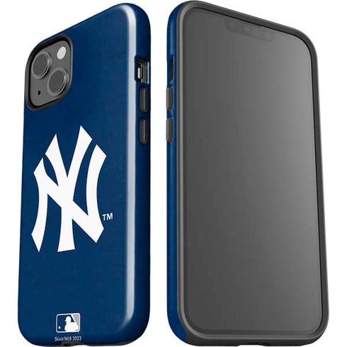 MLB New York Yankees - Solid Distressed iPhone 14 Plus Impact Case