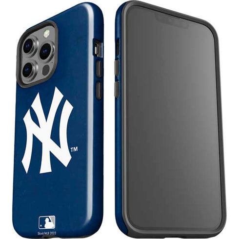 MLB New York Yankees - Solid Distressed iPhone 14 Pro Impact Case