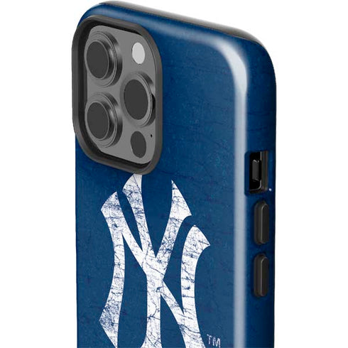 MLB New York Yankees - Solid Distressed iPhone 14 Pro Max Impact Case