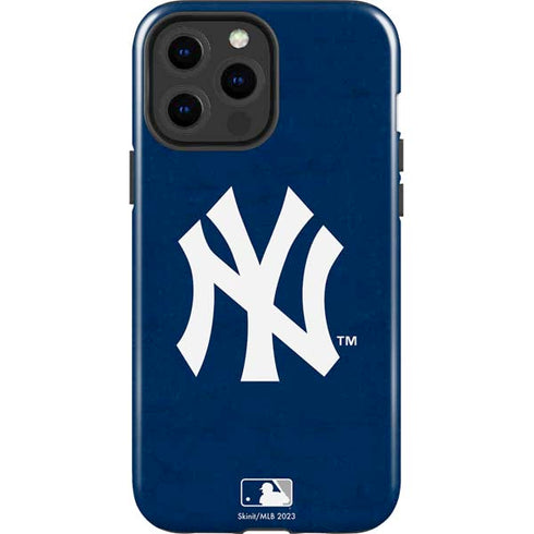 MLB New York Yankees - Solid Distressed iPhone 15 Pro Max Impact Case