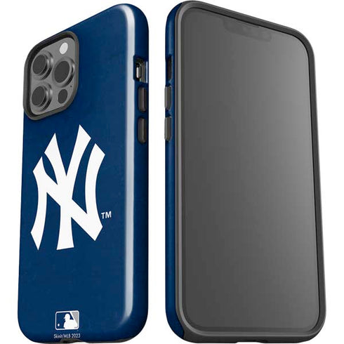 MLB New York Yankees - Solid Distressed iPhone 15 Pro Max Impact Case