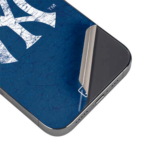 MLB New York Yankees - Solid Distressed iPhone 14 Pro Max Skin