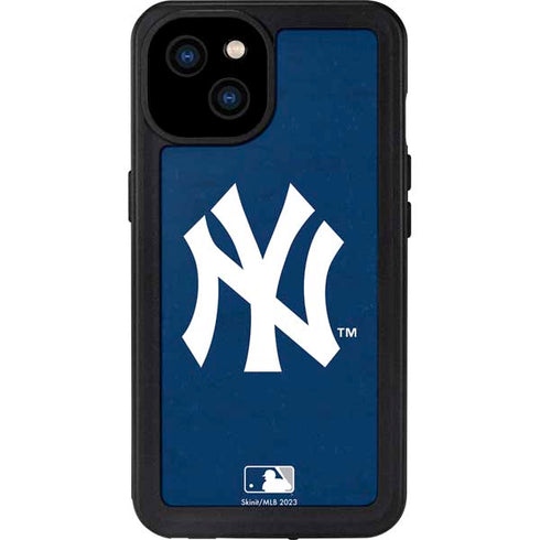 MLB New York Yankees - Solid Distressed iPhone 15 Plus Waterproof Case