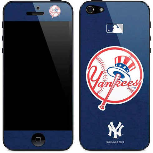 MLB New York Yankees - Solid Distressed iPhone 5/5s/5SE Skin